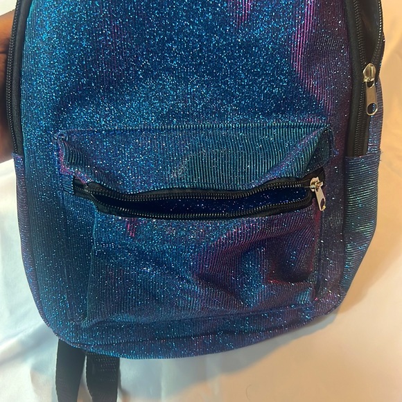 New Blue holographic zip mini backpack - Picture 4 of 4